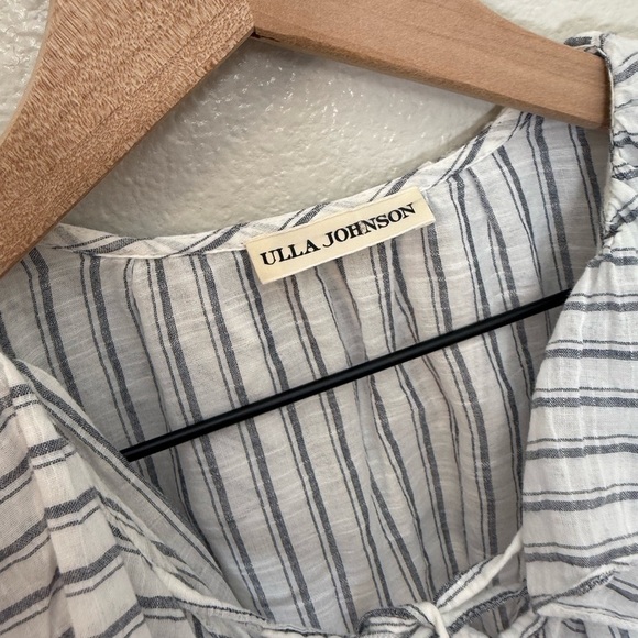 ULLA JOHNSON Kalila Blouse in Cloud Size 2 - Picture 6 of 11